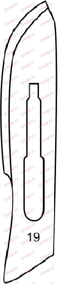 Sterile Scalpel Blades in packages of 100 ea, Fig. 19