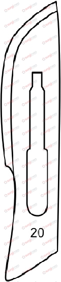 Sterile Scalpel Blades in packages of 100 ea, Fig. 20