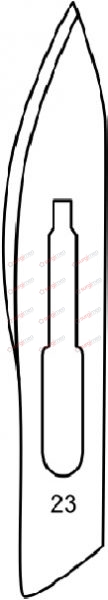 Sterile Scalpel Blades in packages of 100 ea, Fig. 23