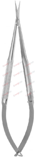 Micro Scissors with Round Spring Type Handles 14,5 cm, 5¾“ straight