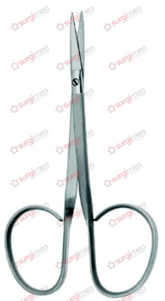 Dissecting Scissors with flat shanks and large ergonomical rings 10,5 cm, 4⅛“ curved