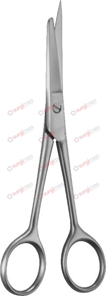 Dissecting scissors with 1 probe-pointed blade 14,5 cm, 5¾“