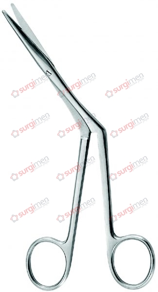 HEYMANN Nasal Scissors 17,5 cm, 7“, 1 blade serrated