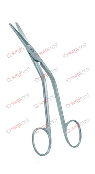 FOMON Nasal scissors 13,5 cm, 5¼“, 1 blade serrated