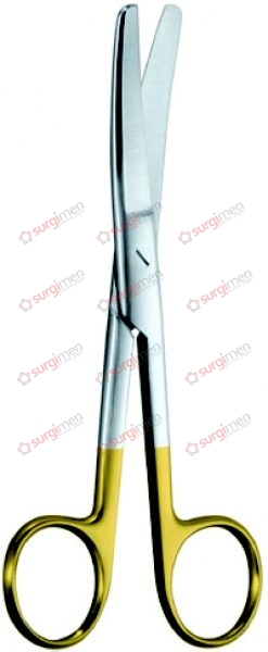 Surgical Scissors with tungsten carbide edges Standard patterns 14,5 cm, 5¾“, sharp/blunt curved