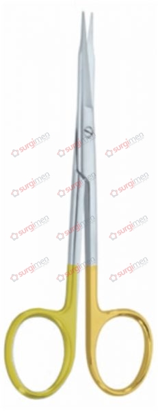 GOLDMANN-FOX Gum Scissors with tungsten carbide edges 13 cm, 5⅛“ straight, 1 blade serrated