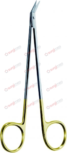 HEGEMANN-DIETRICH Vascular Scissors with tungsten carbide edges 17 cm, 6¾“, 90° angled on side