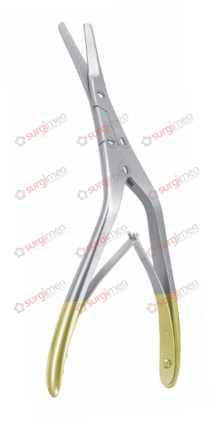 CAPLAN Septum scissors, serrated with tungsten carbide edges 20 cm, 8“