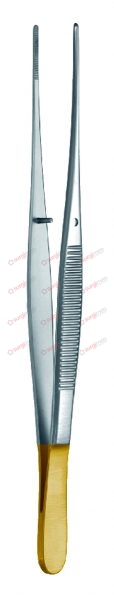 SEMKEN Dissecting Forceps with tungsten carbide inserts 15 cm, 6“ 0,4 mm with dissector end