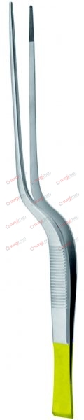TAYLOR-CUSHING Dissecting Forceps with tungsten carbide inserts 18,5 cm, 7¼“ 0,4 mm with dissector end