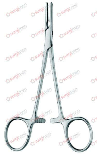 HALSTED-MOSQUITO-DE BAKEY Haemostatic Forceps 12,5 cm, 5“ curved with non-traumatic serration