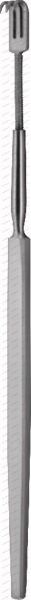 Trachea retractors, 15 cm, 6“ sharp / flexible 5 mm, Fig. 4