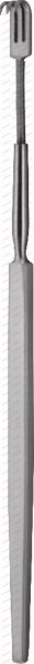 Trachea retractors, 15 cm, 6“ blunt / flexible 5 mm, Fig. 3