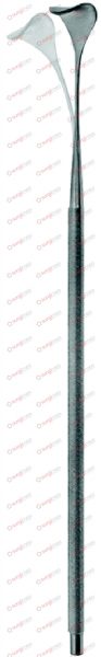 MARBERGER (GIL-VERNET) Vein and hilar retractors, malleable 24 cm, 9½“ 12 x 17 mm