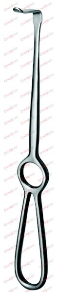 OBWEGESER Soft tissue retractors 22 cm, 8¾“ 55 x 12 mm