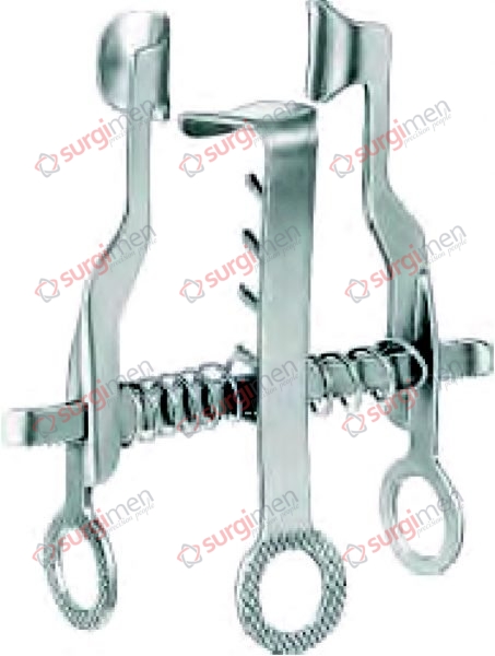 VICKERS Trigger finger and small wound retractor, with central valve 18 x 10 mm (15-620-10)