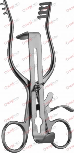 HENLEY Self-retaining retractor, 16,5 cm, 6½“ sharp, complete set