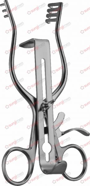 HENLEY Self-retaining retractor, 16,5 cm, 6½“ blunt, complete set