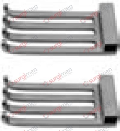 HENLEY Pair lateral valves, blunt, 50 x 23 mm