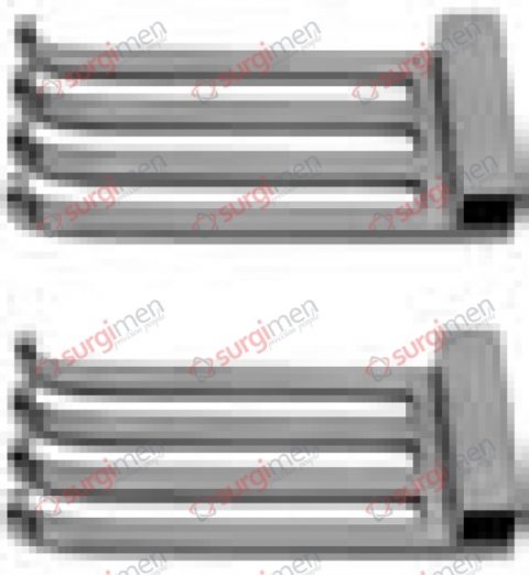 HENLEY Pair lateral valves, blunt, 50 x 23 mm