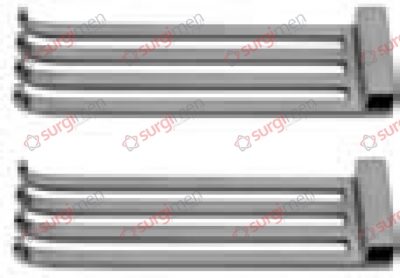 HENLEY Pair lateral valves, blunt, 75 x 23 mm