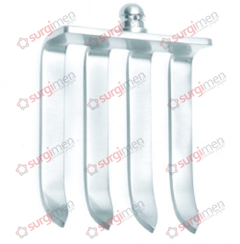 CASPAR Lateral valves with ball snap closure, for self-retaining retractor, 32 x 52 mm