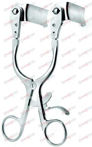 CASPAR Self-retaining retractor with articulated arms and ball snap closure, 16,5 cm, 6½“, complete set