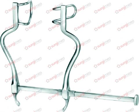 GOSSET Abdominal retractor, lateral valves 63 x 29 mm and 63 x 36 mm