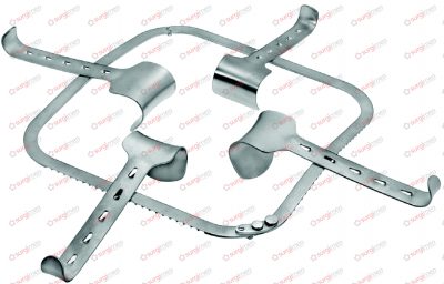 KIRSCHNER Abdominal retractor, Fixed frames, complete set