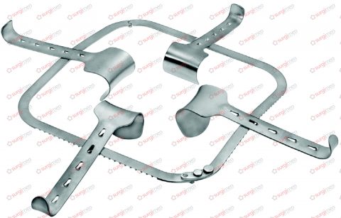 KIRSCHNER Abdominal retractor, Fixed frames, complete set