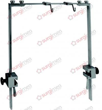 ROCHARD Mounting frame for fastening to both sides of the lateral bars 25 x 10 mm of the operating table