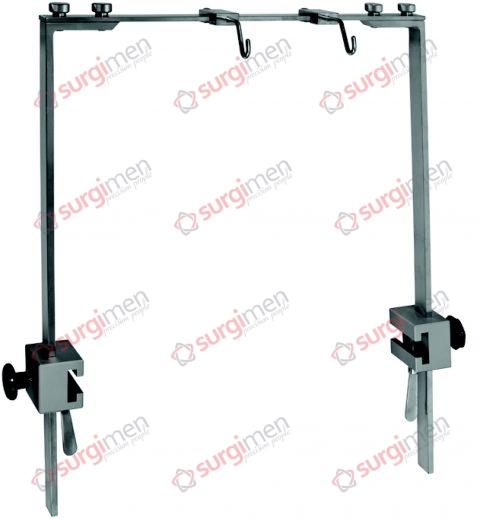 ROCHARD Mounting frame for fastening to both sides of the lateral bars 25 x 10 mm of the operating table