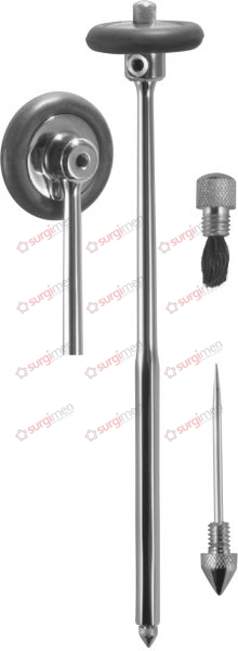 RABINER Percussion Hammers Hammer for neurological examinations, with brush and needle 23,5 cm, 9¼“