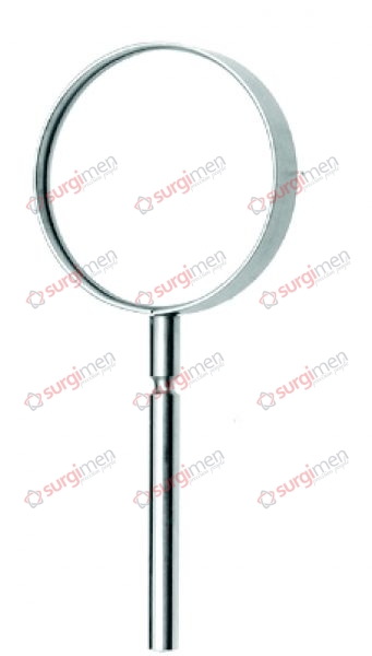 Magnifying Glas Bi-convex Metal handle, magnifying power 2,5 x 50 mm