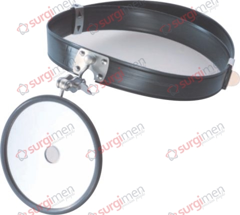 ZIEGLER Head mirrors only, with rubber coating  ø100 mm