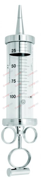 JANET Wound and bladder syringes with 1 conical tip (77-0698) and 1 bulbous tip (77-0699) 50 ml