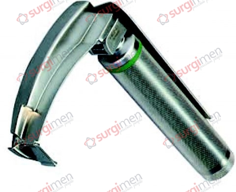 MCCOY The FlexTip is a Macintosh Laryngoscope Blade with a tip which is adjustable through 70°. A lever controls the tip angle during intubation to lift the epiglottis, giving a clear view of the vocal cords. Contact with the upper row of teeth and unnece