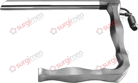 Jackson Operating Laryngoscopes with light carrier, stainless steel For babys 120 mm ,10,7 x 13,4 mm
