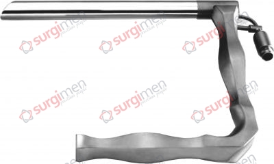Jackson Operating Laryngoscopes with light carrier, stainless steel For children 170 mm, 10,7 x 13,4 mm