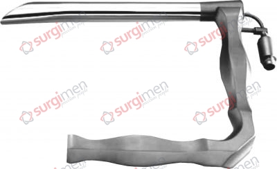 Holinger Operating Laryngoscopes with light carrier, stainless steel For children 170 mm, 13,4 x 17,5 mm