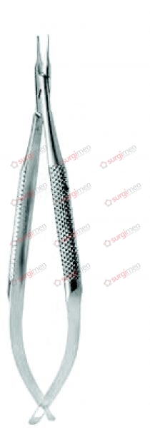 BARRAQUER-TROUTMAN Micro Needle Holders with round spring type handles with smooth jaws / without catch 9,5 cm, 3¾“