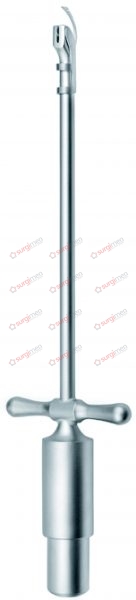 YOUNG-HRYNTSCHAK Boomerang needle holder with 1 needle 20-320-01 26 cm, 10¼“
