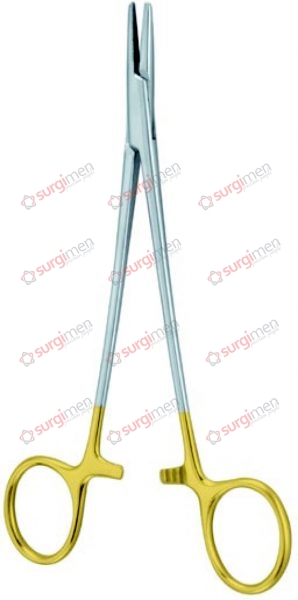 CRILE-WOOD Needle Holders for Left-Hander with tungsten carbide inserts 0,4 mm (A) 18 cm, 7“