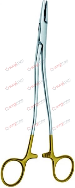 BOZEMANN (WERTHEIM) Needle Holders with tungsten carbide inserts 0,5 mm (A) 24 cm, 9½“