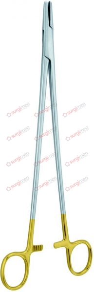 MASSON Needle Holders with tungsten carbide inserts 0,5 mm (A) 26,5 cm, 10½“