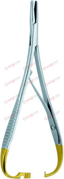 MATHIEU Needle Holders with tungsten carbide inserts 0,5 mm (A) 14 cm, 5½“