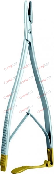 ZWEIFEL Needle Holders with tungsten carbide inserts 0,4 mm (A) 20 cm, 8“
