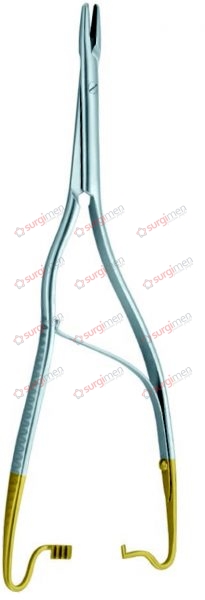 HOESEL Needle Holders with tungsten carbide inserts with long neck 20 cm, 8