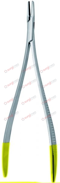 LANGENBECK-RYDER Needle Holders with tungsten carbide inserts 0,5 mm (A) 19,5 cm, 7¾“
