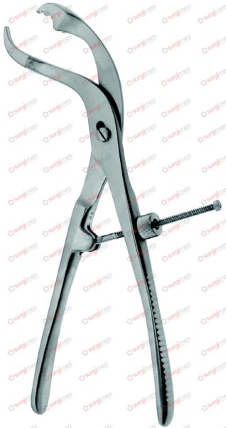 Bone Holding Forceps self-centering forceps with thread fixation 9,5 mm 24 cm, 9½“